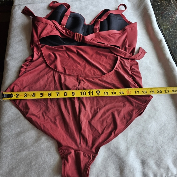 Cache Coeur Underwired Maternity Swimsuit Monaco terracotta Sz 40G/H(4D-5D) - Picture 8 of 11